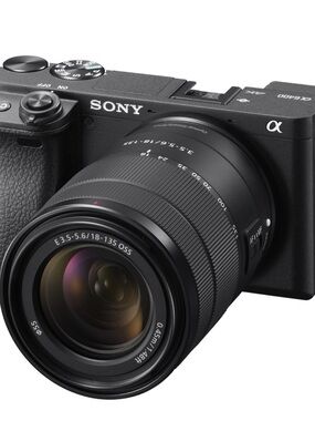 Sony Black Mirrorless Camera with 18-135mm Zoom Lens